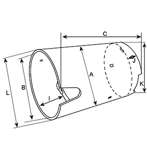Côtes et dimensions de la carcasse de démarreur