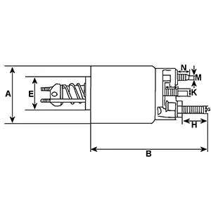 Cotes et dimensions du solénoide 230788