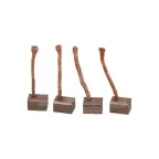 Balais De Charbon 9x19,5x22 Compatible Démarreur Hitachi S13 - Qualité 1A Made In Europe