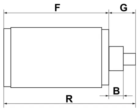 Côtes et dimensions du démarreur