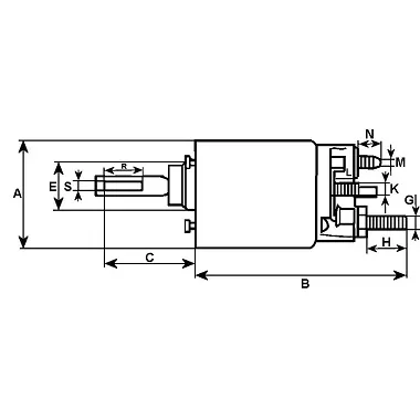 Schéma solenoide demarreur