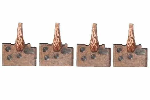 Jeu de balais charbon pour démarreur BOSCH 0001231007