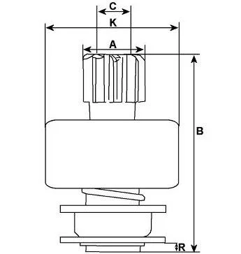 Schéma de lanceur de démarreur