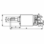 Solénoïde pour démarreur HITACHI S114385